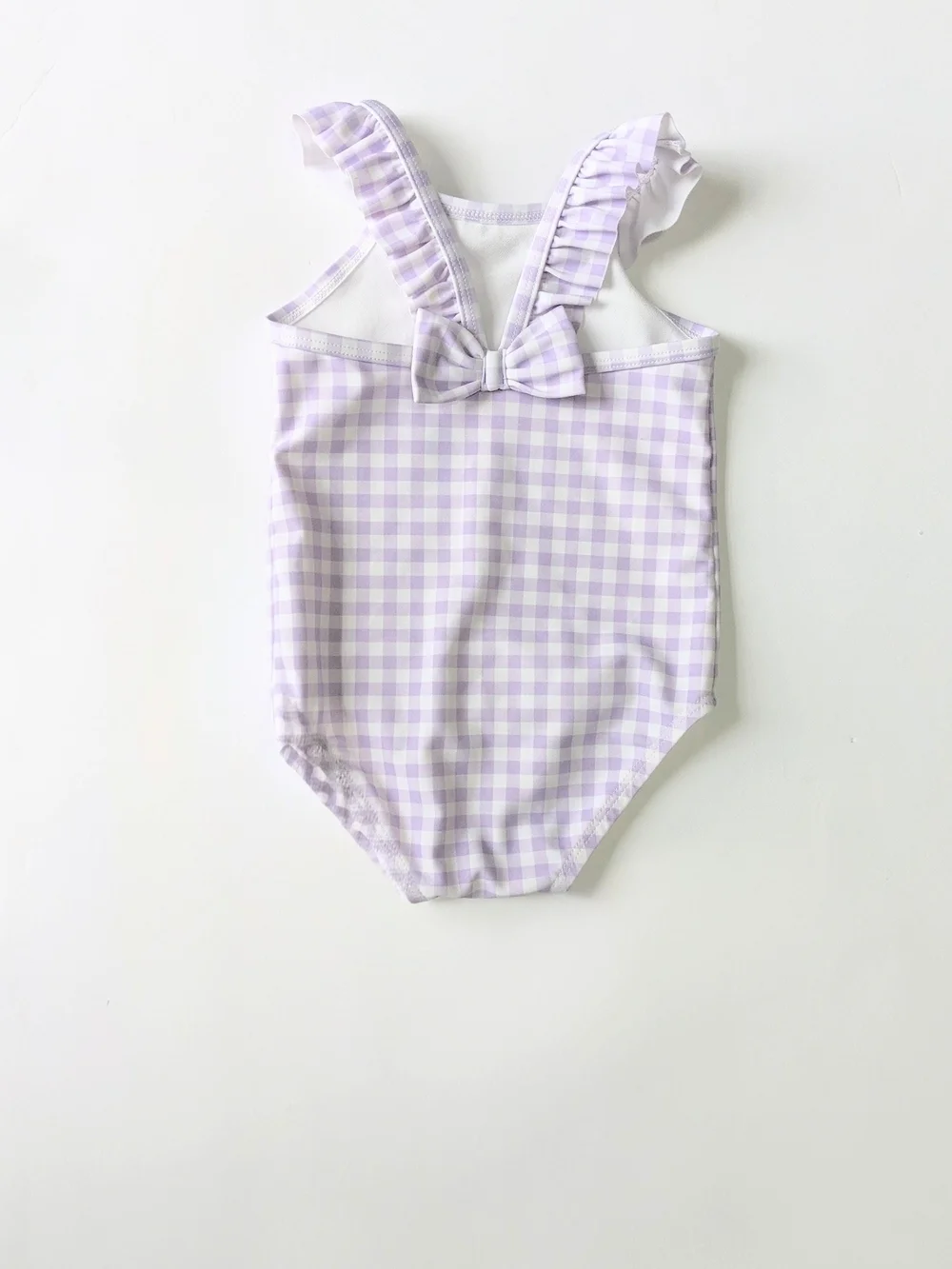 ⚡Carter's Just One You Baby Girls' Ruffle Gingham One-Piece Swimsuit - Lavender